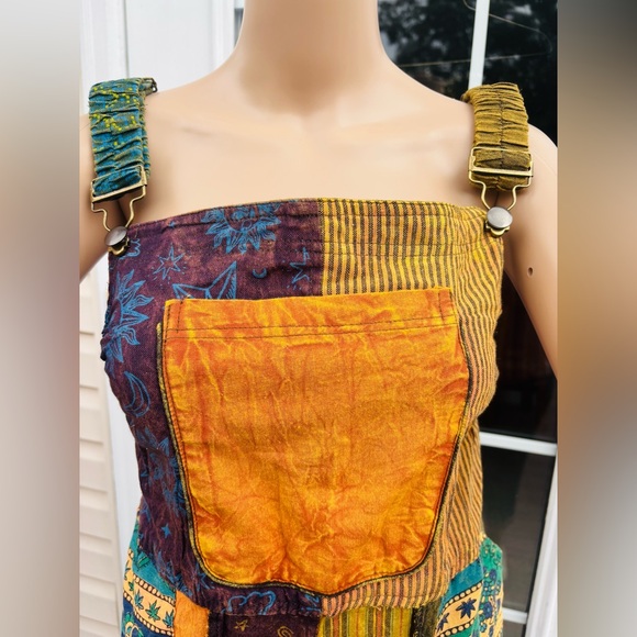 Patchwork Multicolor Jumpsuit - Picture 3 of 8